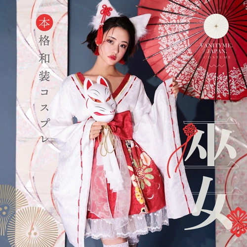 #本格巫女コスプレ