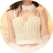 コスプレアイテム ビスチェ＆パニエ