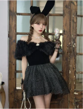 Mademoiselle Noble Bunny マドモアゼルノーブルバニー ブラック
