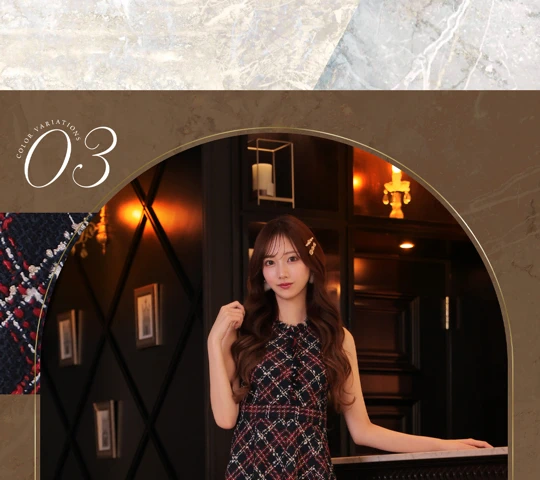 ヴァニティミィ　✕　ローブドフルール　コラボ　ホリデー　ドレス