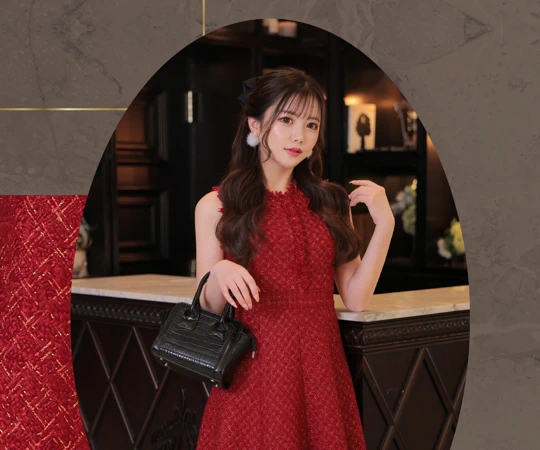 ヴァニティミィ　✕　ローブドフルール　コラボ　ホリデー　ドレス