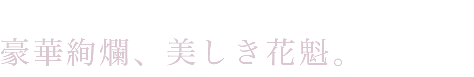 豪華絢爛、美しき花魁。