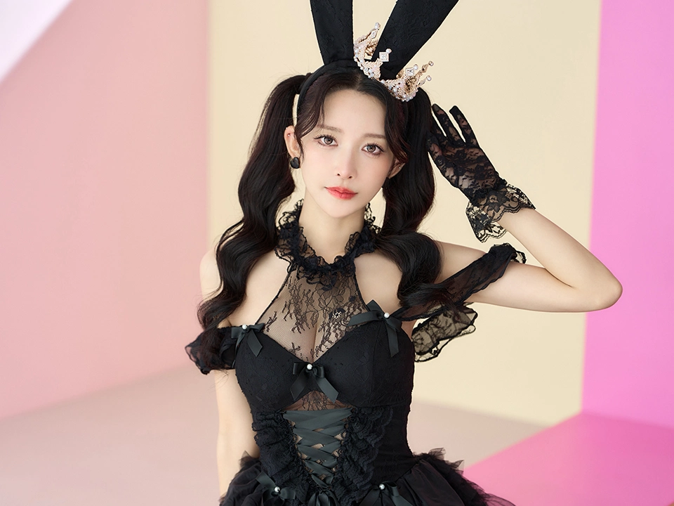 【4点セット】10th BUNNY Black Lace Limited Edition バニーガール vcsbn-260159 着用イメージ01