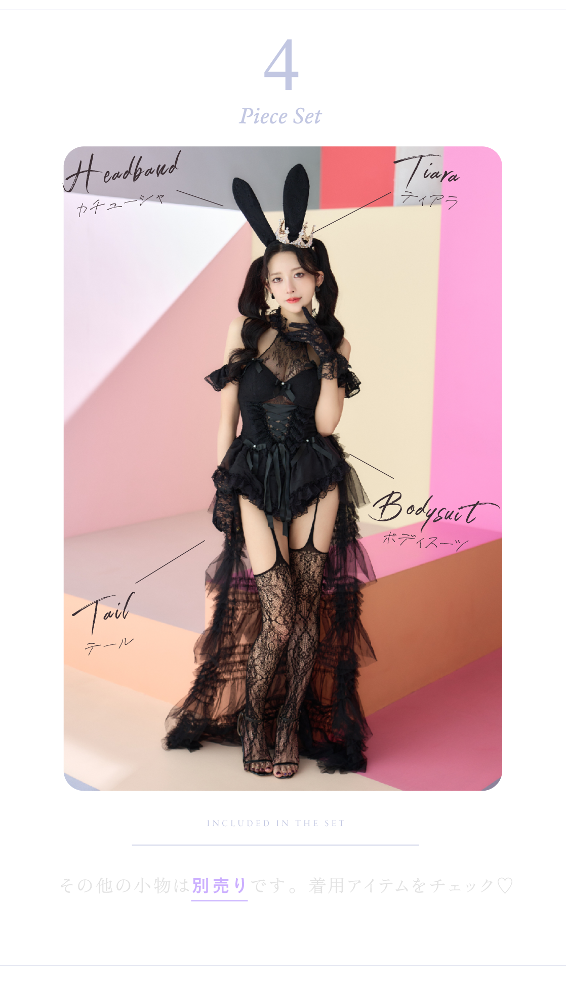 10th BUNNY Black Lace セット
