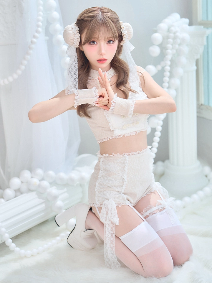 vanityME.（バニティーミー） コスプレ通販専門店  【5点セット】ALVINO Chinois アルヴィノシノワ レースローズチャイナ アイボリー イメージ画像02