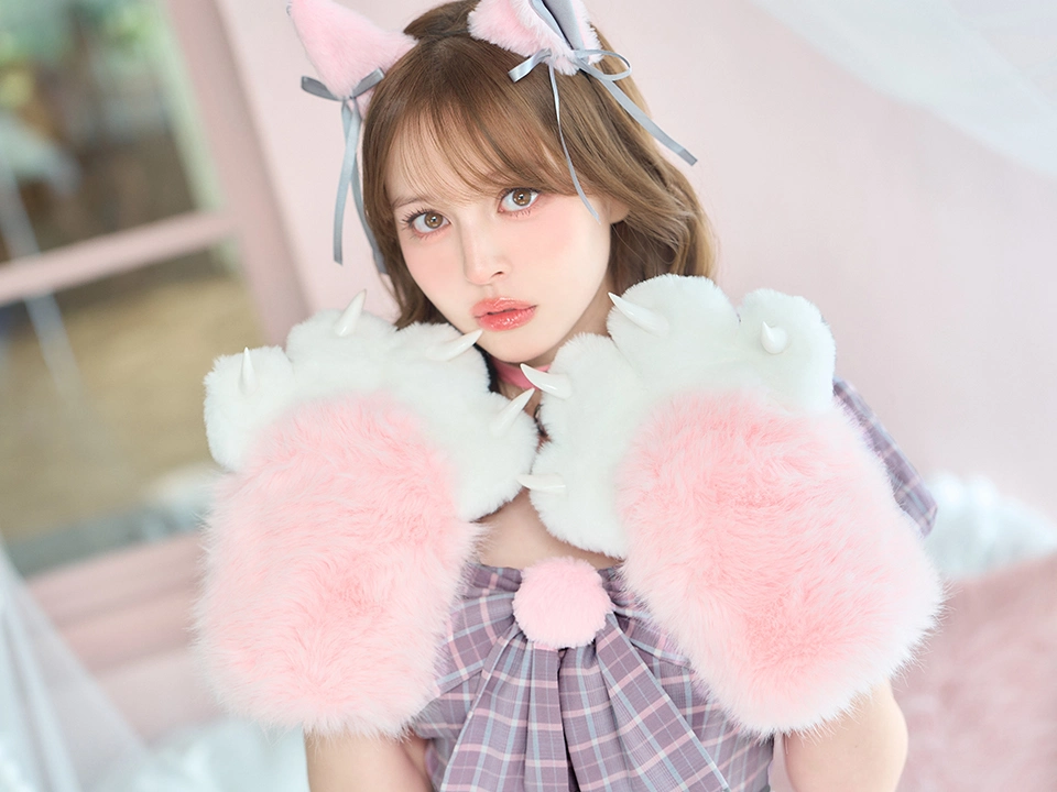 vanityME.（バニティーミー） コスプレ通販専門店  【3点セット】vanityME. × MIYANISHIYAMA おすましネコちゃんドレス ピンク vcsct-260152-1 イメージ画像03
