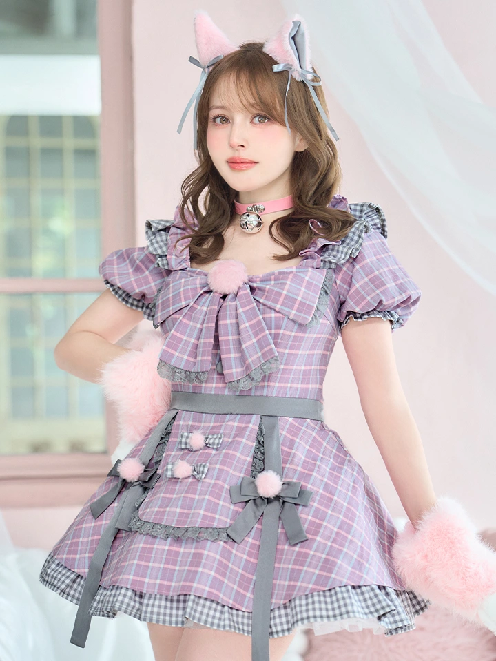 vanityME.（バニティーミー） コスプレ通販専門店  【3点セット】vanityME. × MIYANISHIYAMA おすましネコちゃんドレス ピンク vcsct-260152-1 イメージ画像04