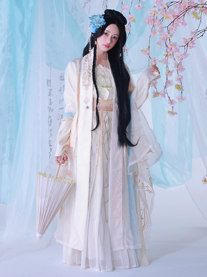 バニティーミー コスプレ蓮華｜天女風 中国漢服コスプレ衣装 ホワイト イメージ画像01