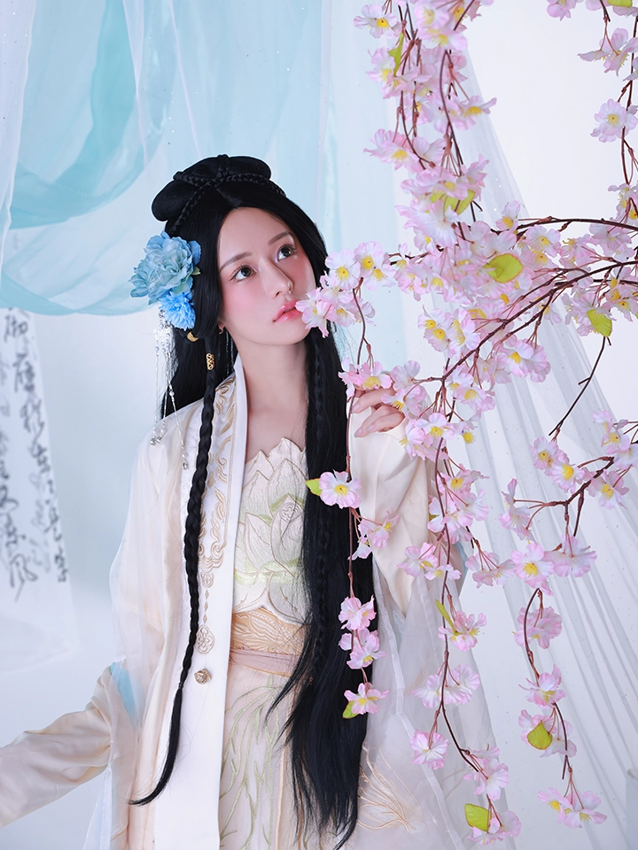 バニティーミー コスプレ蓮華｜天女風 中国漢服コスプレ衣装 ホワイト イメージ画像02