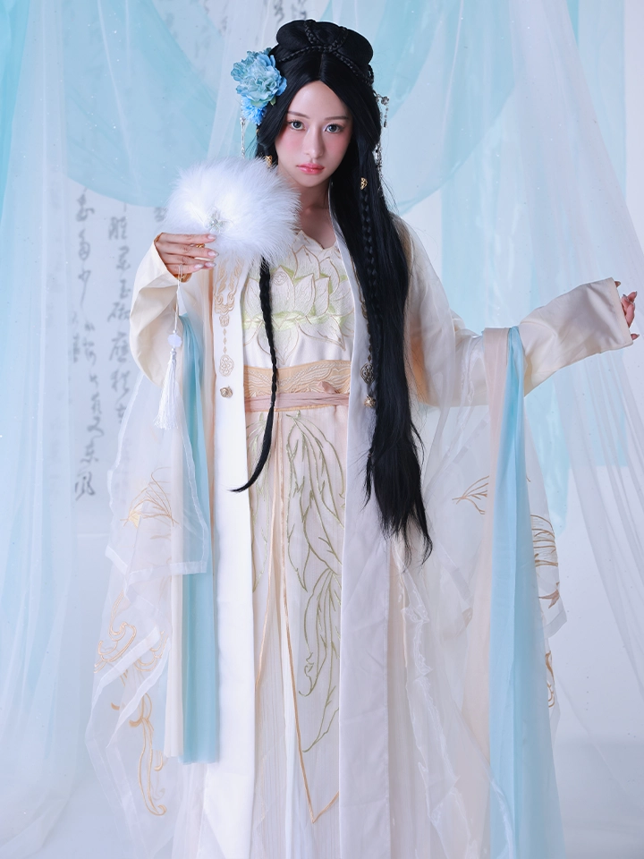 バニティーミー コスプレ蓮華｜天女風 中国漢服コスプレ衣装 ホワイト イメージ画像03
