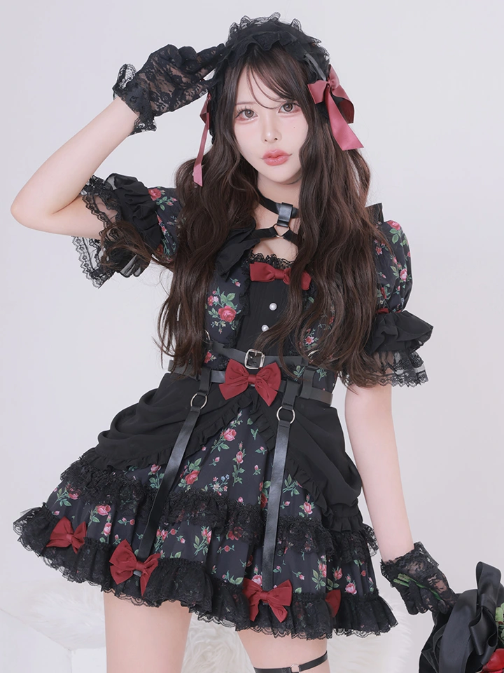 vanityME.（バニティーミー） コスプレ通販専門店  【8月中旬頃入荷予定】【3点セット】Secret Garden シークレットガーデン クラシカルフリルメイド ホワイト ブラック vcsot-260158-ch-ac イメージ画像01