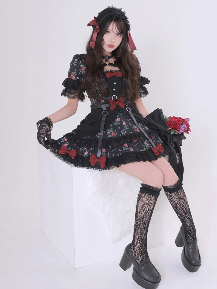 vanityME.（バニティーミー） コスプレ通販専門店  【8月中旬頃入荷予定】【3点セット】Secret Garden シークレットガーデン クラシカルフリルメイド ホワイト ブラック vcsot-260158-ch-ac イメージ画像02