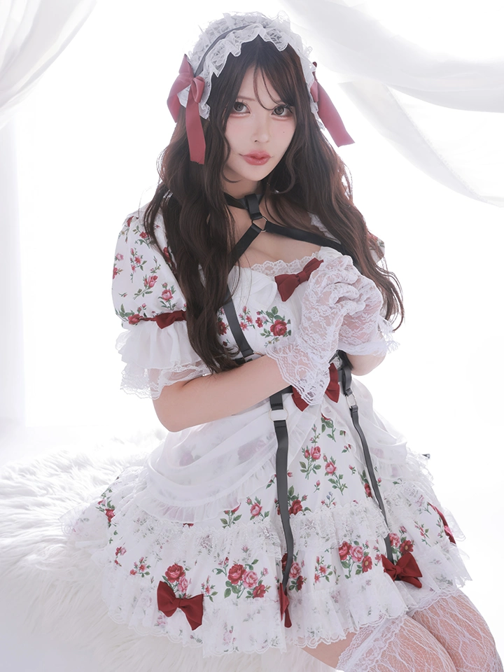 vanityME.（バニティーミー） コスプレ通販専門店  【8月中旬頃入荷予定】【3点セット】Secret Garden シークレットガーデン クラシカルフリルメイド ホワイト ブラック vcsot-260158-ch-ac イメージ画像02