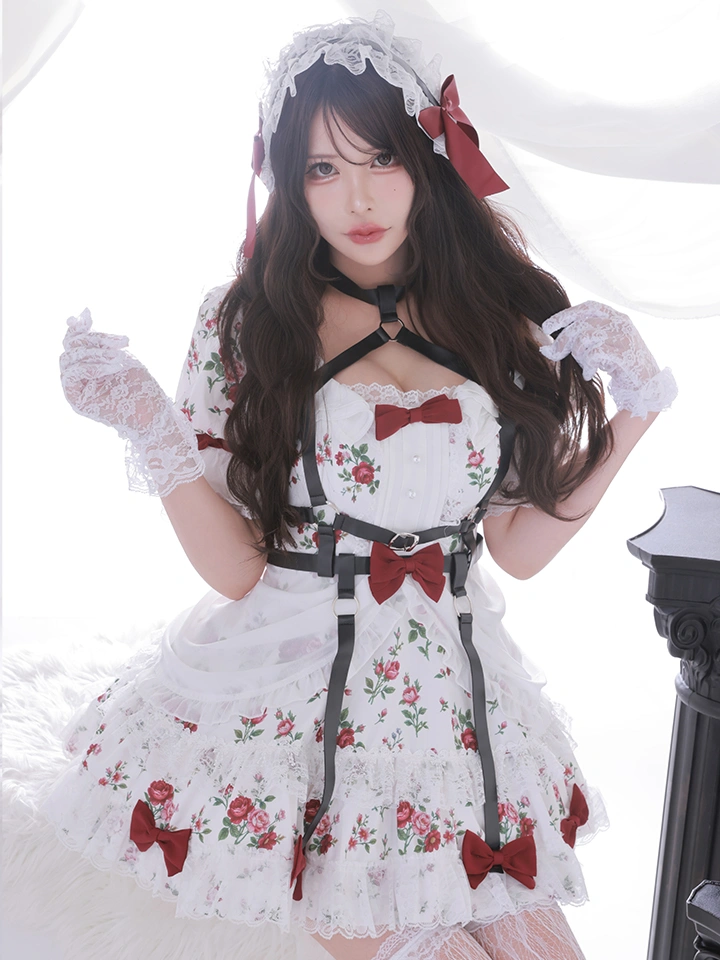 vanityME.（バニティーミー） コスプレ通販専門店  【8月中旬頃入荷予定】【3点セット】Secret Garden シークレットガーデン クラシカルフリルメイド ホワイト ブラック vcsot-260158-ch-ac イメージ画像03