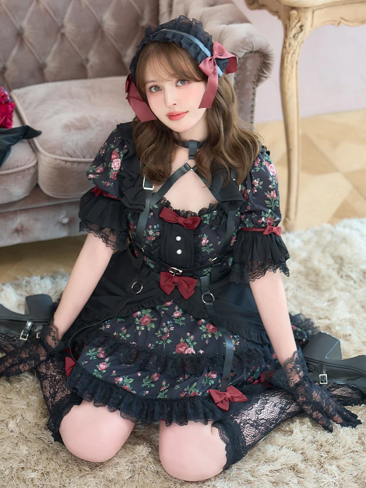 vanityME.（バニティーミー） コスプレ通販専門店  【8月中旬頃入荷予定】【3点セット】Secret Garden シークレットガーデン クラシカルフリルメイド ホワイト ブラック vcsot-260158-na-ac イメージ画像02
