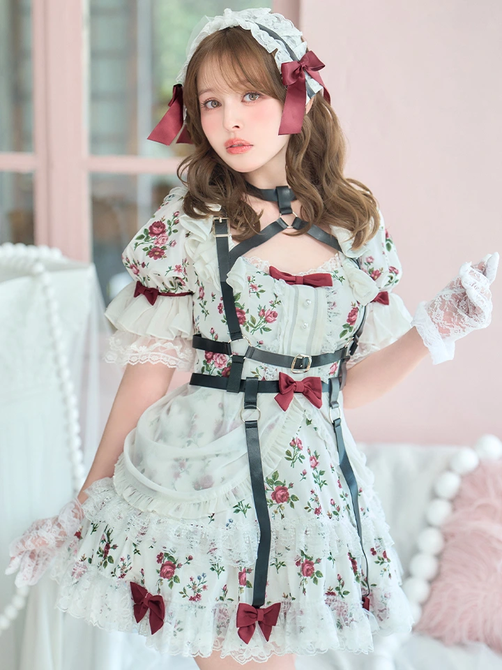 vanityME.（バニティーミー） コスプレ通販専門店  【8月中旬頃入荷予定】【3点セット】Secret Garden シークレットガーデン クラシカルフリルメイド ホワイト ブラック vcsot-260158-na-ac イメージ画像01