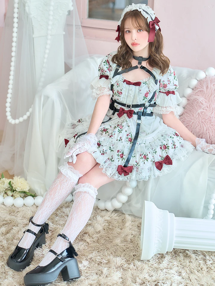 vanityME.（バニティーミー） コスプレ通販専門店  【8月中旬頃入荷予定】【3点セット】Secret Garden シークレットガーデン クラシカルフリルメイド ホワイト ブラック vcsot-260158-na-ac イメージ画像02