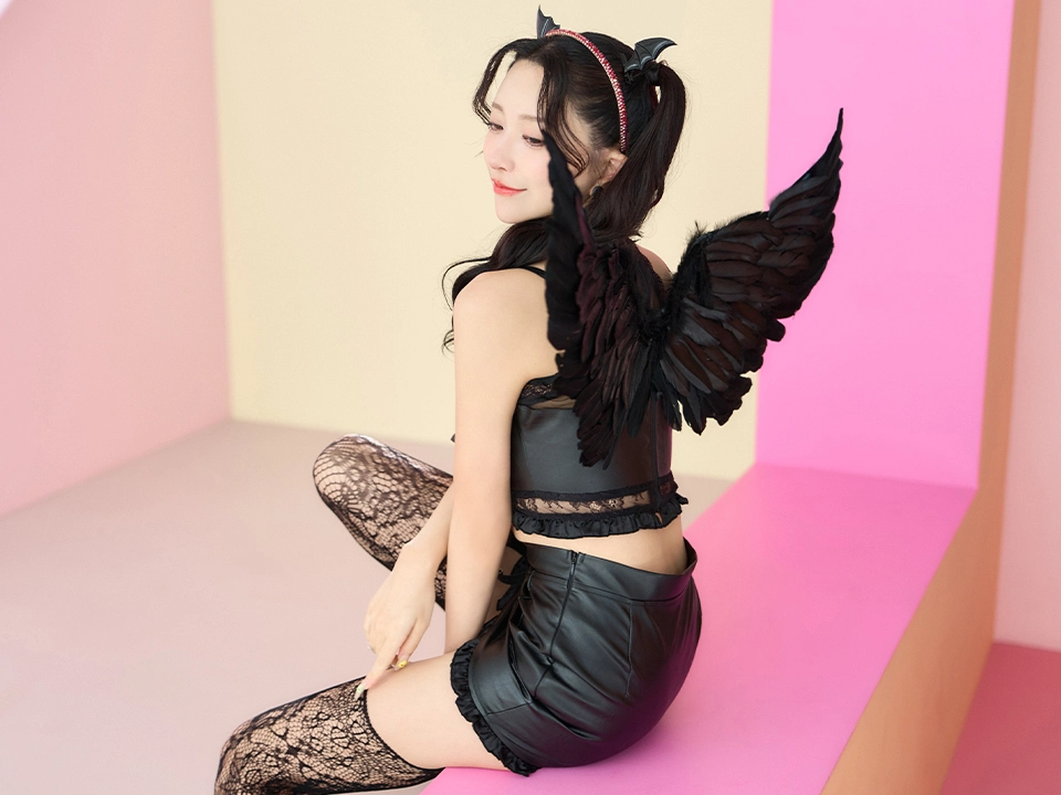 Blood Angel レザーダークエンジェル 堕天使コスプレ vcsot-26024 着用イメージ02
