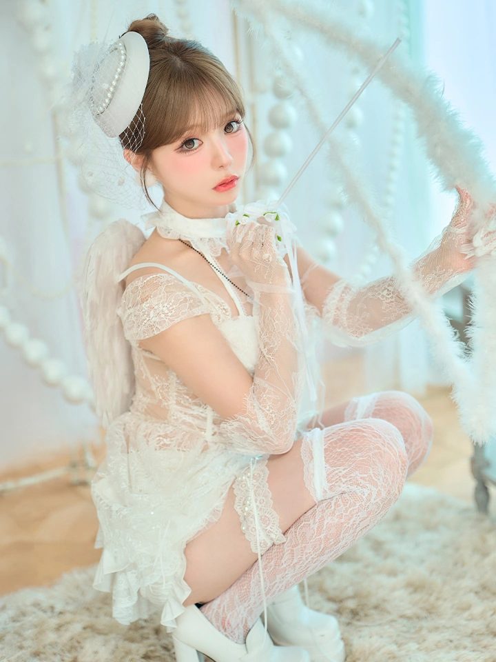 vanityME.（バニティーミー） コスプレ通販専門店  【7点セット】MARIA with fabulous Lace マリアウィズファビュラスレース レースエンジェル ホワイト エンジェル ホワイト イメージ画像03