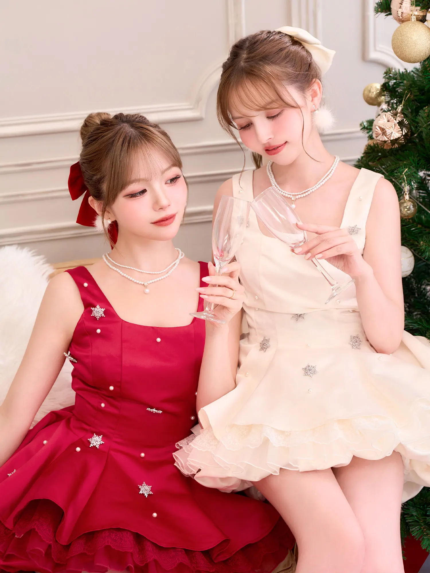 ?toile エトワール  サンタ レッド ホワイト vcsst-26025 着用イメージ02