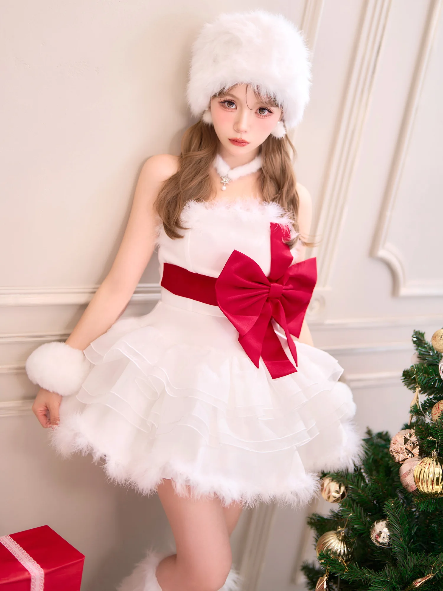 Wrapping SANTA NO.2 ラッピングサンタ ホワイト vcsst-26026 着用イメージ03