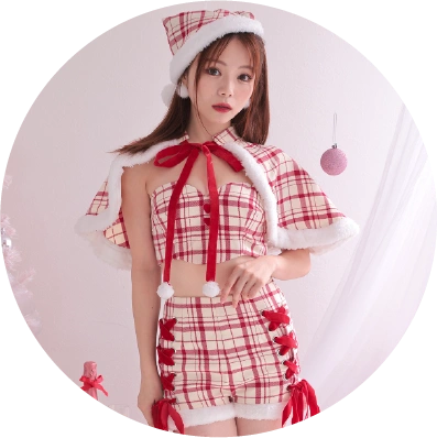 6点セット】Malymoon マリーンムーン サイドカットサンタ [レッド