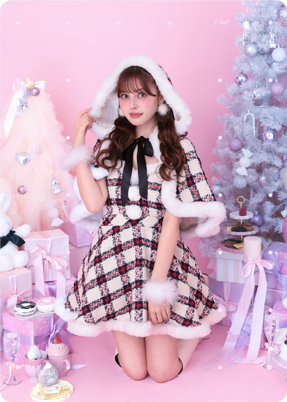 チェック　サンタ