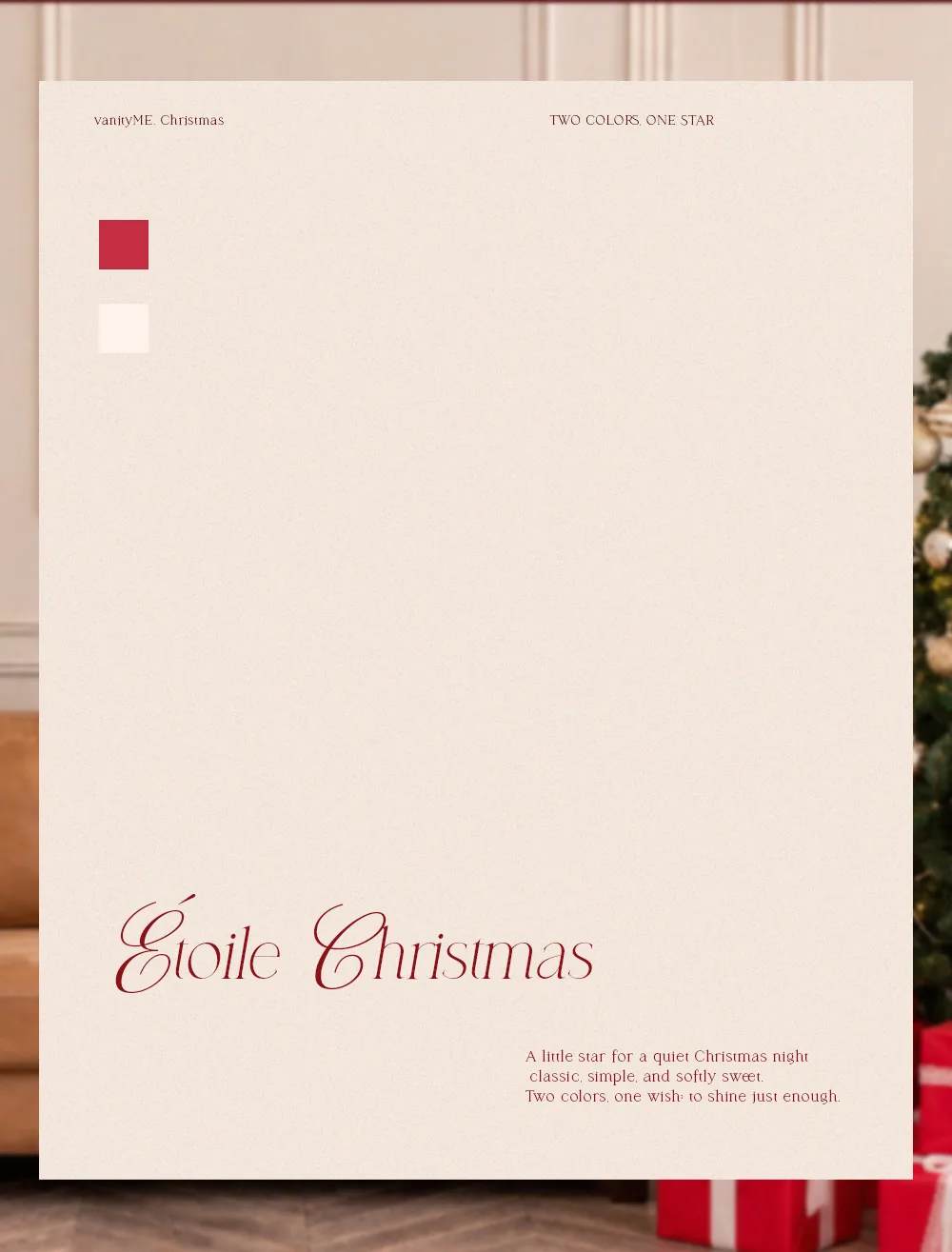 Étoile Christmas - Two colors, one star