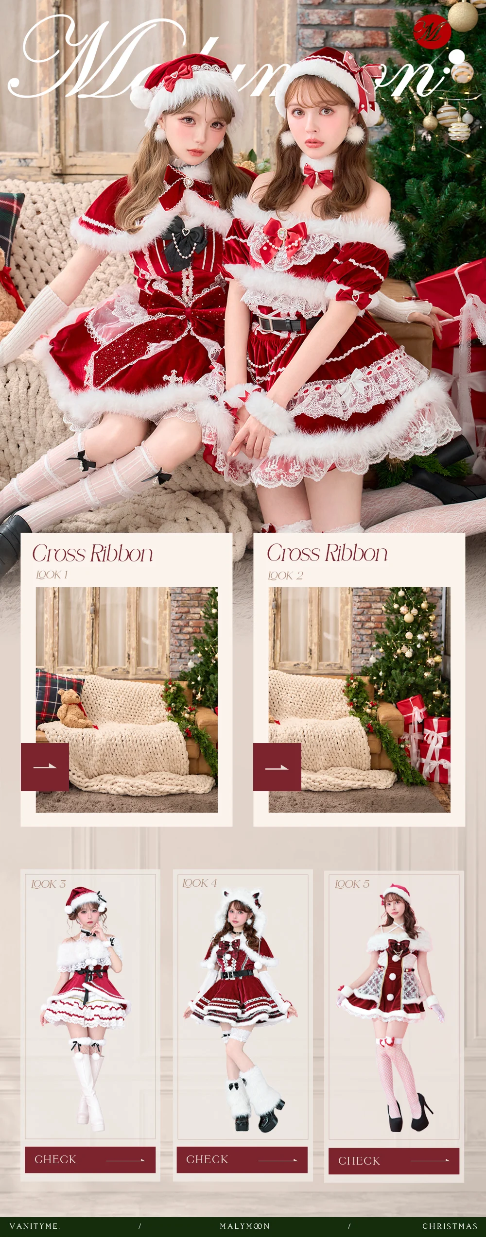 Malymoon × vanityME. クリスマスコラボ サンタコスチューム