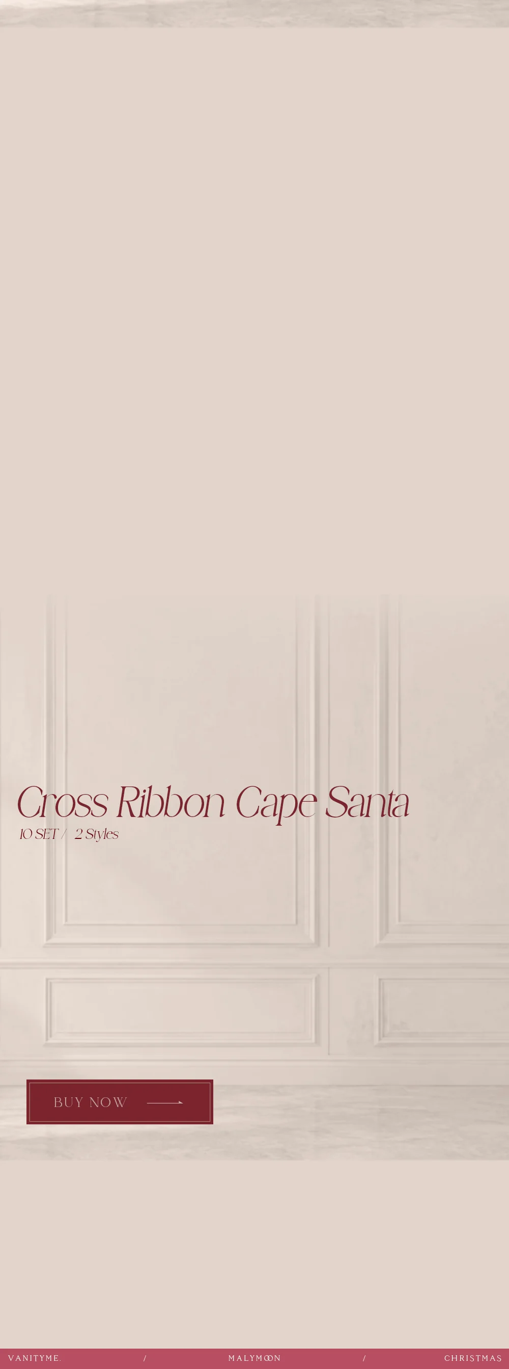 Cross Ribbon Cape Santa 10 SET / 2 Styles
