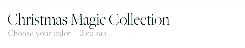 Christmas Magic Collection Choose your color - 3 colors