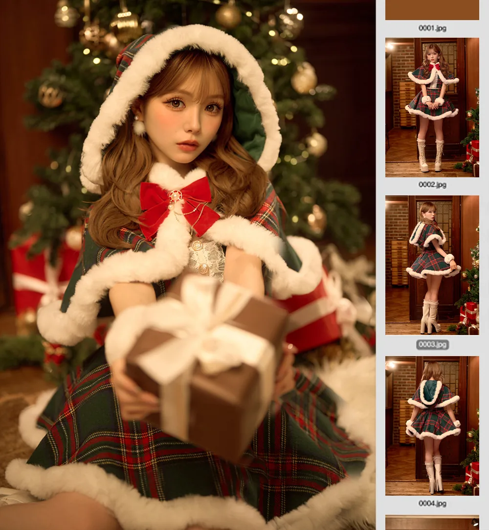 Christmas Magic 緑赤チェック