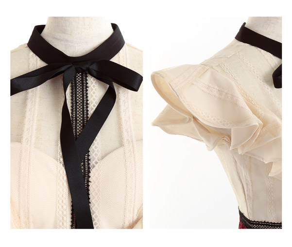 胸元隠しドレス特集