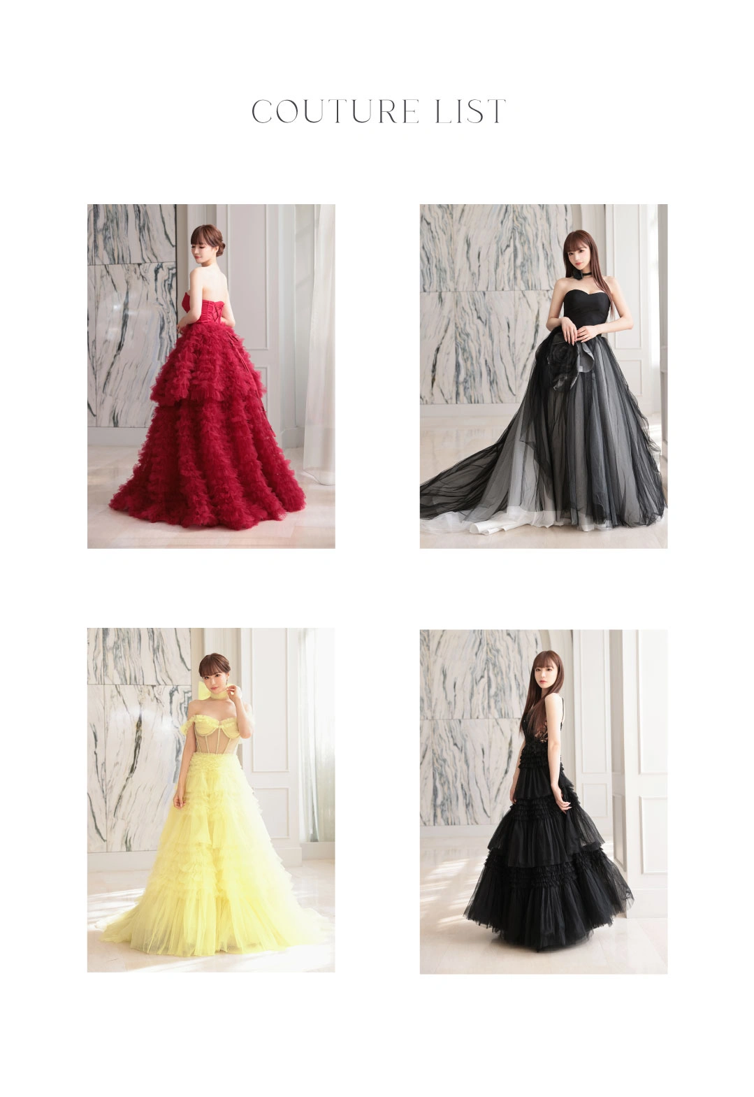 サラさんクチュールドレス特集