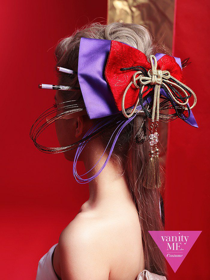 花魁 RIBBON 黒×赤 