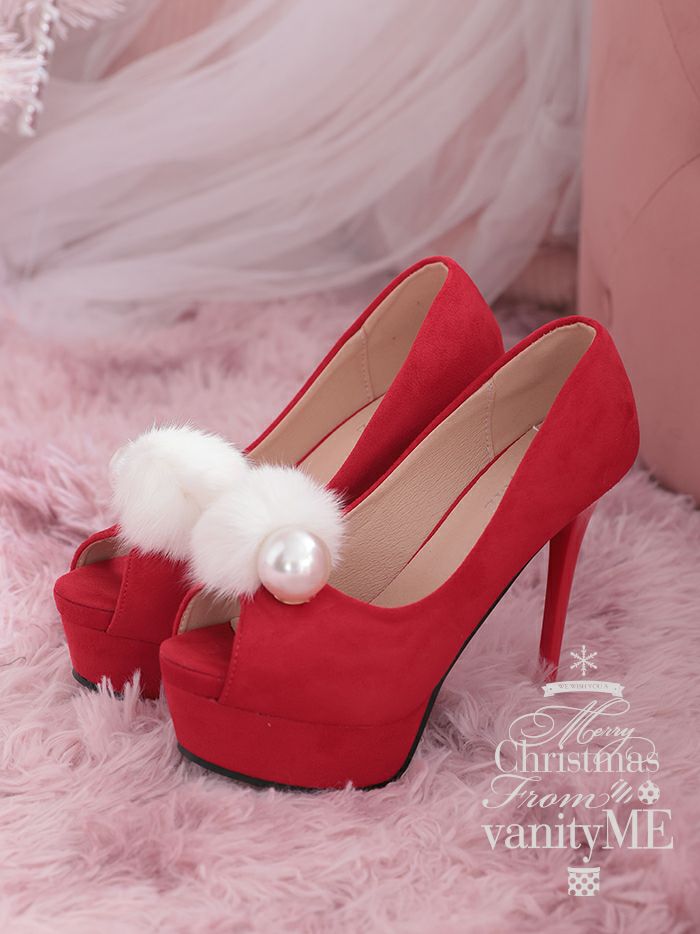 Snowflake HEEL オープントゥー美脚パンプス