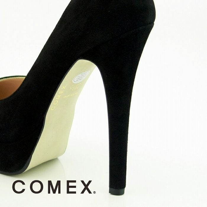 コメックス COMEX パンプス ポインテッドトゥ ピンヒール ヒール13cm 本革 厚底 コメックス プラットフォーム