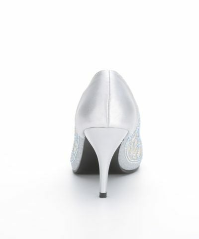 haremode 花柄 パンチングカット パンプス