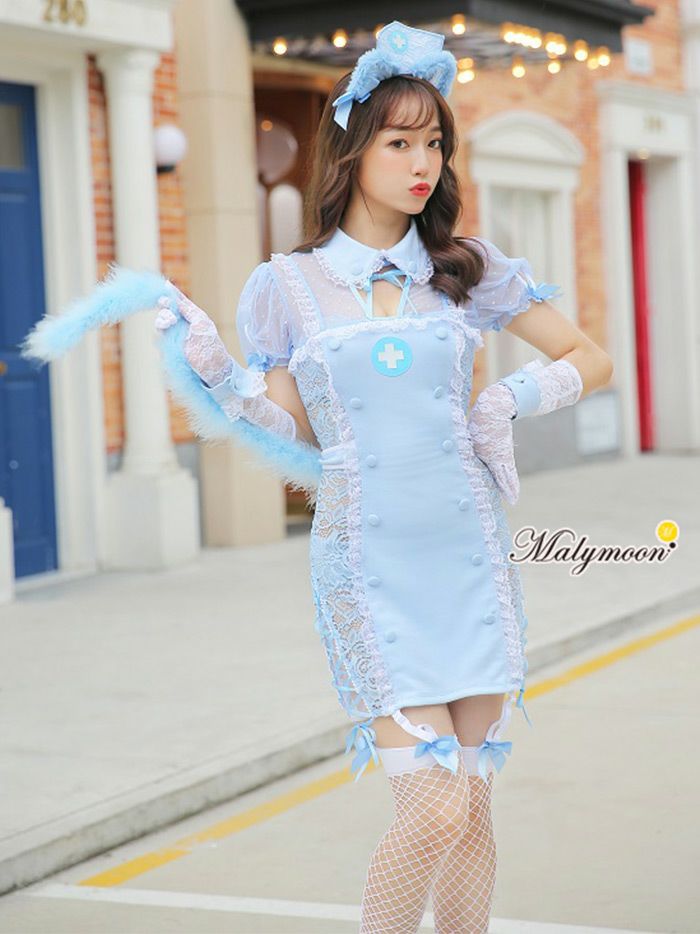 6点セット】Malymoon マリーンムーン 猫ナース [ブルー・ピンク