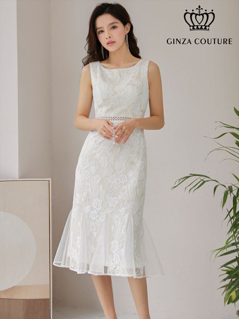 ERUKEI エルケイ GINZA COUTURE 銀座チュール ホワイト フラワーレース