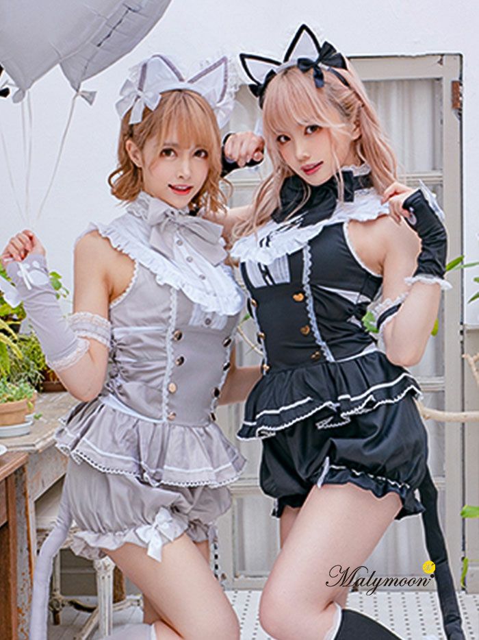 9点セット】Malymoon マリームーン 2カラーキャットコスチューム