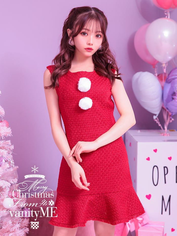クリスマス ワンピース [レッド] 