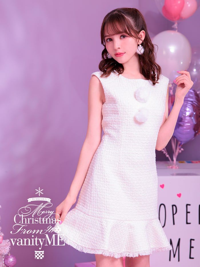 クリスマス ワンピース [ホワイト] 