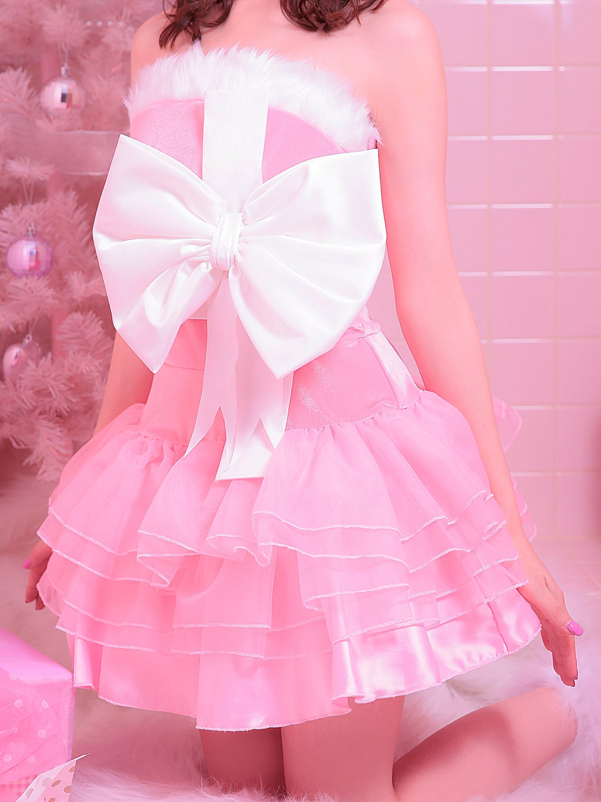 Wrapping santa プレゼントサンタ コスプレ サンタコスチューム