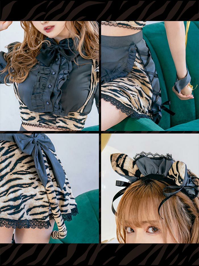 malymoon 節分　鬼　メイド 9点セット】Malymoon マリームーン 鬼メイドコスチューム ml9659