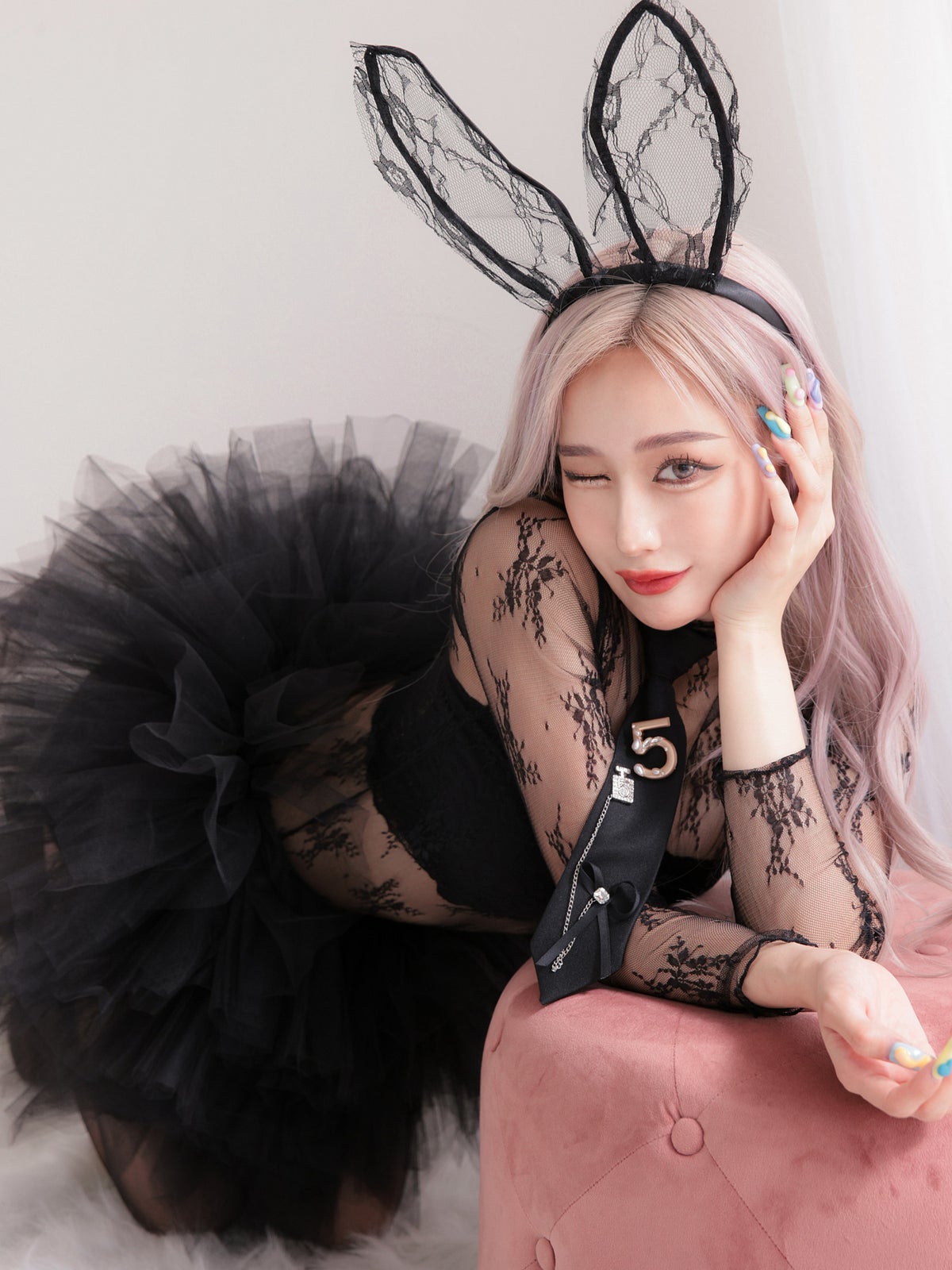Charles de tyutyu Bunny. シャルルドバニー 【ブラックネクタイ付き】コスプレ コスチューム