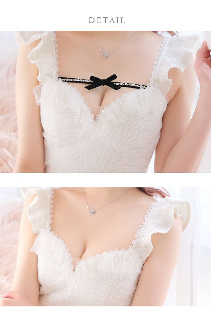 ROBE de FLEURS ローブドフルールサマーツイードxパールチュール