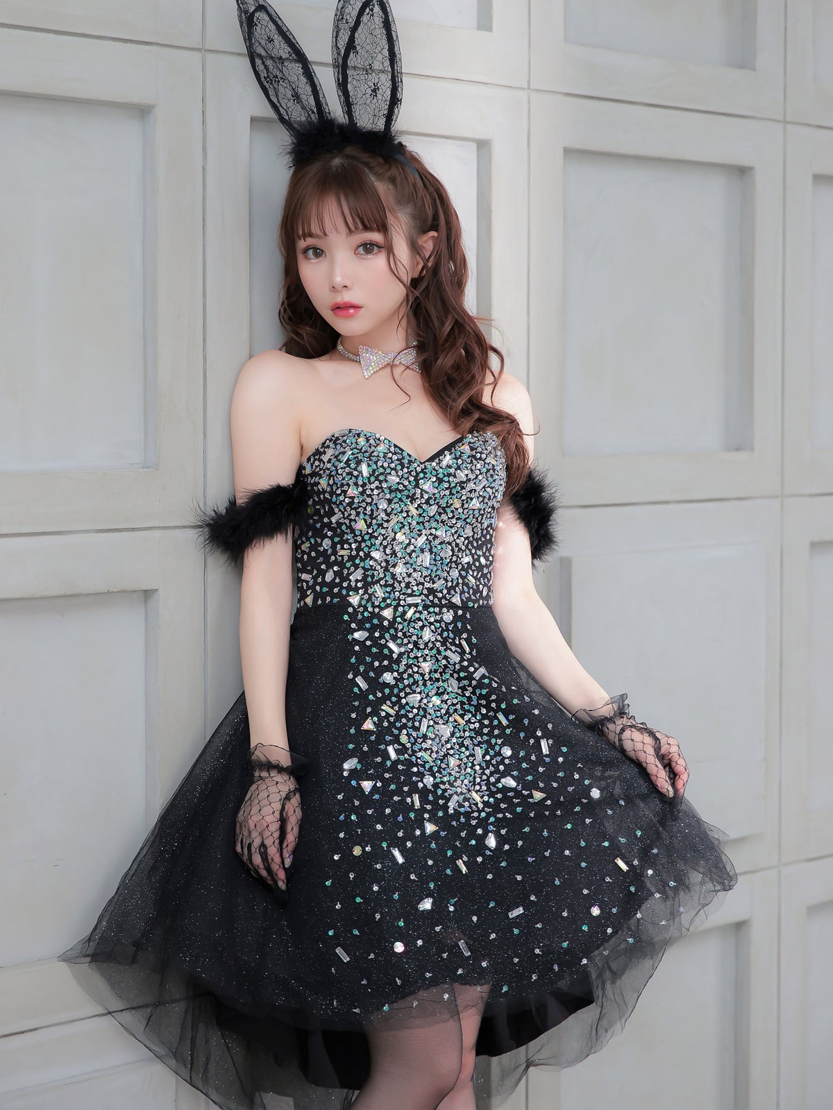 【期間限定SALE】【2点セット】Twinkle Jewelly BUNNY トゥインクルジュエリーバニー[ブラック] vcsbn-22103-2-my