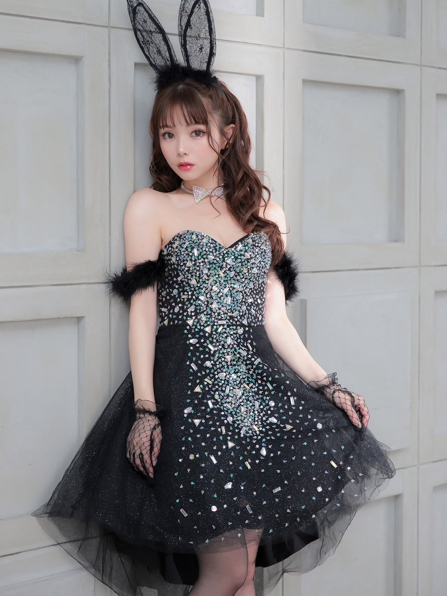 【期間限定SALE】【2点セット】Twinkle Jewelly BUNNY トゥインクルジュエリーバニー[ブラック] vcsbn-22103-2-my