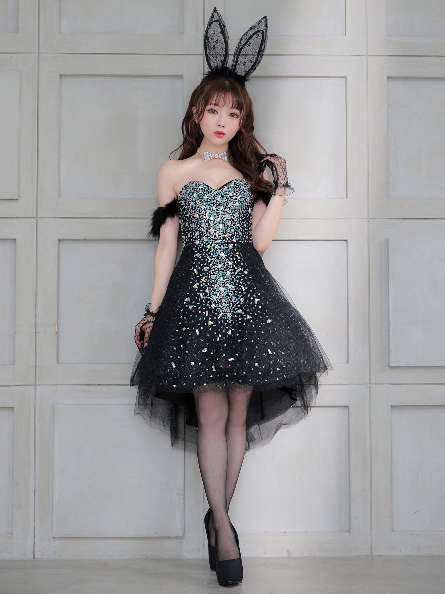 【期間限定SALE】【2点セット】Twinkle Jewelly BUNNY トゥインクルジュエリーバニー[ブラック] vcsbn-22103-2-my